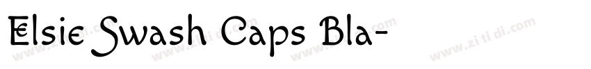 Elsie Swash Caps Bla字体转换 Elsie Swash Caps Bla字体转换